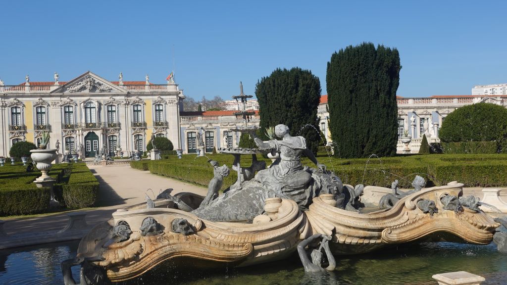Ansichten des National Palastes von Queluz