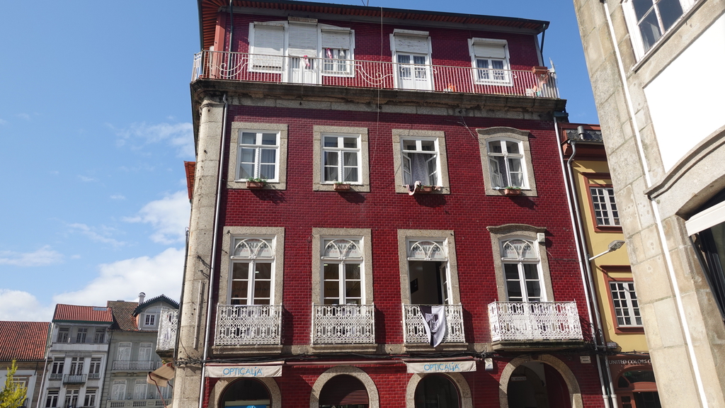 Blick auf eine sehr schöne Hausfassade