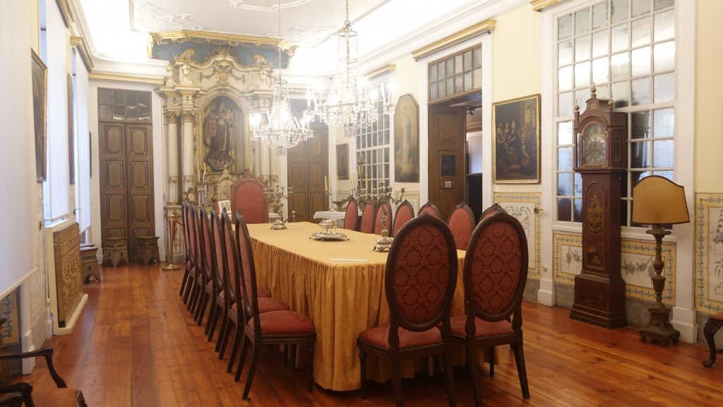 Angeschlossen ist ein kleines Museum - festlicher Speisesaal